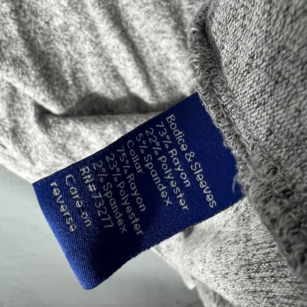 APT. 9 Women's Size L Gray Heather Cowl Neck Long Sleeve Pullover Sweater